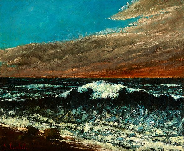 Gustave Courbet: La vague (1870) | &copy; Museum Folkwang 